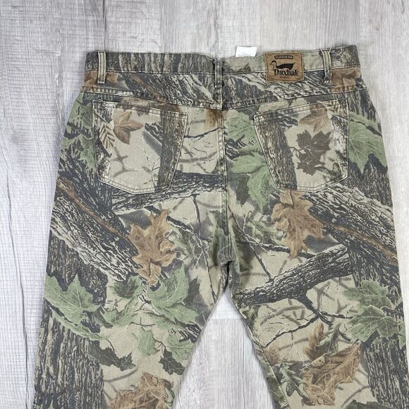 Vintage Duxbak Realtree Camo Hunting Jeans Pants Mens 40x32 Made in USA I - Picture 13 of 14